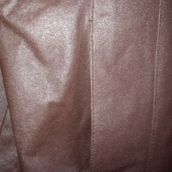 Pre-owned M.I.C. STUDIO brown leather jacket - Picture 7 of 8